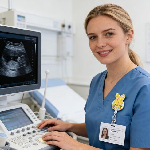 5 حزمة عيد الفصح شارة بكرة قابل للسحب، لطيف الأرنب ممرضة شارة بكرة حامل مضحك الربيع شارة بكرات للنساء، الاكريليك حامل شارة عيد الفصح مساعد طبي ممرضة أساسيات الممرضات هدايا الأسبوع in Kuwait