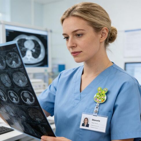 5 حزمة عيد الفصح شارة بكرة قابل للسحب، لطيف الأرنب ممرضة شارة بكرة حامل مضحك الربيع شارة بكرات للنساء، الاكريليك حامل شارة عيد الفصح مساعد طبي ممرضة أساسيات الممرضات هدايا الأسبوع in Kuwait