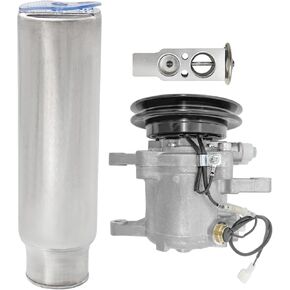 RD451-93900 AC Compressor kit Compatible with Kubota M108 M108S M110 M5040 M7040 M8540 M96S Tractors, Receiver Drier And T0070-79270, Expansion Valve 3A851-72170 (3 PCS) in Kuwait