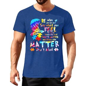 قمصان التوحد للرجال تي شيرت للتوعية بالتوحد تي شيرت ألغاز التوحد تي شيرت جرافيك تي شيرت ملهم in Kuwait