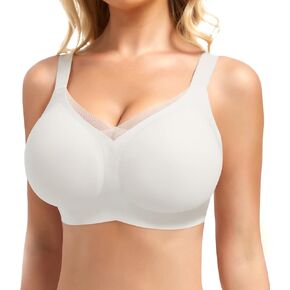 Bras for Women N Neck Mesh Support Wireless Push Up Bras Jelly Bras Everyday Bras Comfortable Bras in Kuwait
