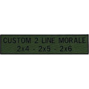Custom 2 Line Morale Name Tapes with Border, 30 Plus Fabrics. in Kuwait