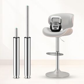 MASTERY MART 19.5" to 28" Adjustable Gas Lift Cylinder Replacement, Heavy Duty 1000 Lbs Hydraulic Pneumatic Shock, Chair Height Extender for Bar Stool, Office Chair Cylinder Replacement (Silver) in Kuwait