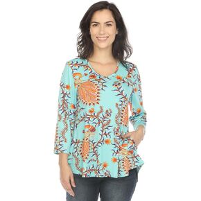 white mark Women's Vibrant Boho Swing Top in Kuwait