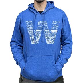 SCOBAR Hand-drawn W Skyline Hoodie, Printed in USA in Kuwait