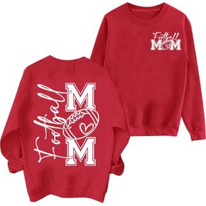 Football Sweatshirt Women Game Day Sweatshirts Sunday Funday Football Graphic Pullover Letter Print Long Sleeve Tops in Saudi Arabia