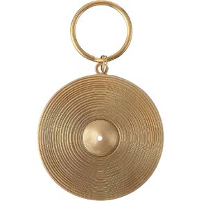 Brass Cymbal Keychain Christmas Ornament, Unique Drummer Gifts for Men, Cool Drum Accessories & Percussion Gift, Durable 2 Inch Brass Keychain with Black Gift Box, Music Lover Collectible in Kuwait