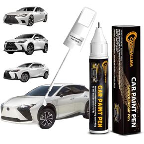 085 طلاء طلاء السيارة باللؤلؤ الأبيض البارز لسيارة لكزس، مجموعة أقلام إصلاح الخدوش لطلاء السيارة دقيقة اللون، سريعة وسهلة الإصلاح لرقائق السيارة وخدوش السيارات in Kuwait