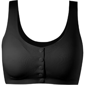 Lervanla Post Surgery Mastectomy Bra with Pockets,Front Closure Bra for Breast Forms, Seamless Supportive Bralette for Women in Kuwait