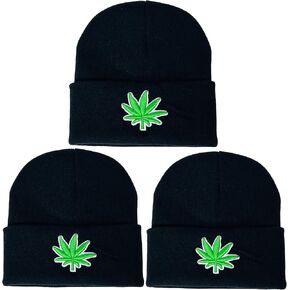 قبعة شتوية متماسكة مطرزة للجنسين للبالغين من الجنسين in Kuwait