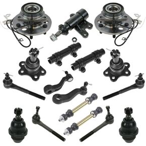 Suspension Kit Ball Joint Tie Rod Sway Bar Idler for Chevy for Tahoe for GMC for Yukon for K2500/K1500 Hub 17pc 4WD ES2004S 515024 in Kuwait