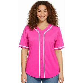 زي بيسبول نسائي من JC DISTRO - قميص هيب هوب من البوليستر الدقيق الفاخر (عبوة فردية وكبيرة) in Kuwait