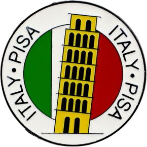Pisa Italy Enamel Pin, Leaning Tower Italy Flag Pin Brooch, Italia Traveling Badge Brooch, Italia Souvenir Badges Gift For Pisa Traveler Traveling Lover, Europe Travel, Italian Culture Decorative Accessories in Kuwait