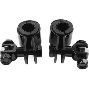 SIKUAI 1 Pair 1" 1.25" Guard Mounting Foot Peg Clamps Crash Bars Footpeg Iron Rubber Black For all motorcycles with 1" (25mm) or 1.25" (32mm) Highway Bar/Crash Guard Bar in Kuwait