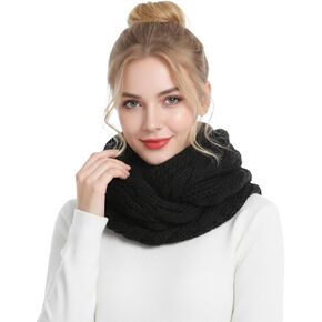 Barelove Winter Women Thick Cable Knit Loop Scarf in Kuwait