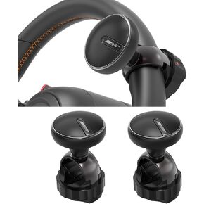 Tool-Free Steering Wheel Knob Spinner with Metal Ball Bearing– Quick Install Suicide Knob for Steering Wheel, Steering Wheel Spinner Fits 3.45–4.9" Car, SUV, Semi Truck, Tractor, Boat (Black, 1 Pack) in Kuwait