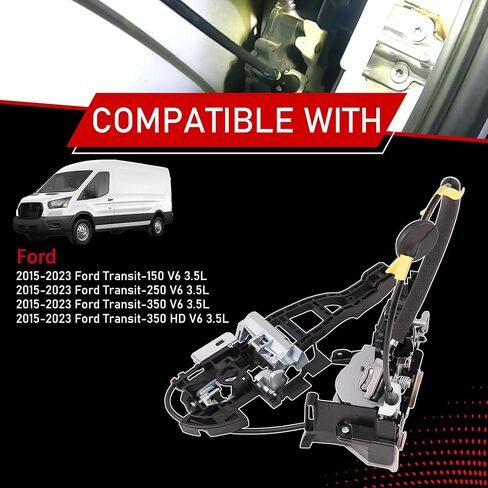 مشغل قفل مزلاج باب السائق الأمامي متوافق مع 2015-2023 Ford Transit-150/250/350/350HD V6 3.5L استبدال CK4Z61219A65C CK4Z61219A65F CK4Z61219A65J CK4Z61219A65E in Kuwait