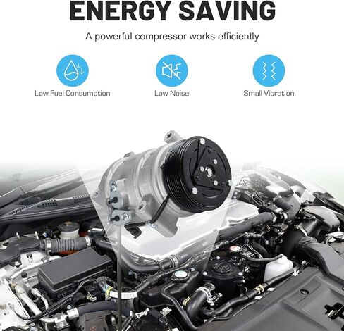 ضاغط تكييف هواء جديد مع قابض لـ Ford Edge 3.5L 2007-2010، لـ 2007-2010 Lincoln MKX 3.5L 2007 2008 2009 2010 158314 157314 in Saudi Arabia