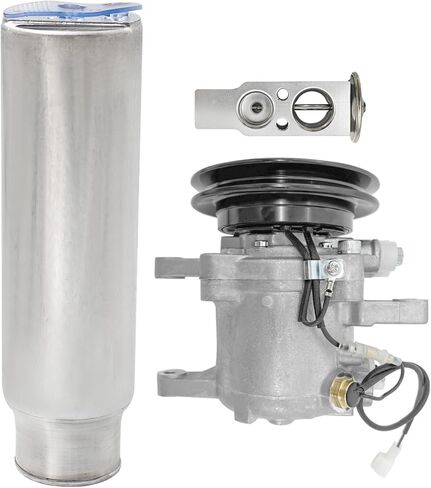 RD451-93900 AC Compressor kit Compatible with Kubota M108 M108S M110 M5040 M7040 M8540 M96S Tractors, Receiver Drier And T0070-79270, Expansion Valve 3A851-72170 (3 PCS) in Kuwait