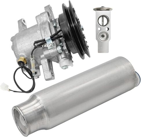 RD451-93900 AC Compressor kit Compatible with Kubota M108 M108S M110 M5040 M7040 M8540 M96S Tractors, Receiver Drier And T0070-79270, Expansion Valve 3A851-72170 (3 PCS) in Kuwait