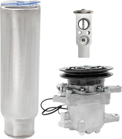 RD451-93900 AC Compressor kit Compatible with Kubota M108 M108S M110 M5040 M7040 M8540 M96S Tractors, Receiver Drier And T0070-79270, Expansion Valve 3A851-72170 (3 PCS) in Kuwait