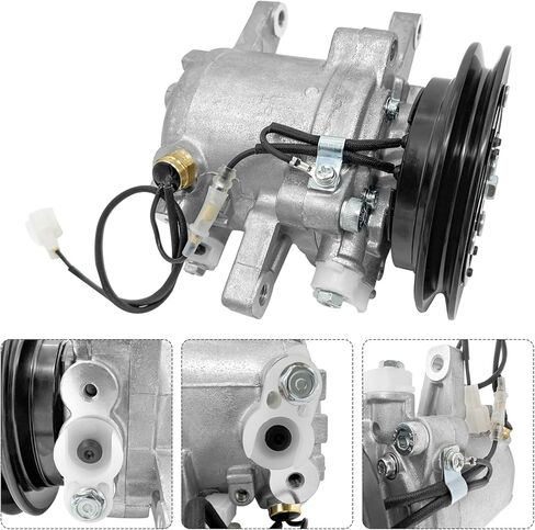 RD451-93900 AC Compressor kit Compatible with Kubota M108 M108S M110 M5040 M7040 M8540 M96S Tractors, Receiver Drier And T0070-79270, Expansion Valve 3A851-72170 (3 PCS) in Kuwait