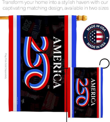 America 250 Flag Anniversary Independence Day Wall Tapestry House Banner Official Licensed Merchandise Canvas Prints Yard Sign Textile Woven Fabric Poster USA 250th Anniversary Decoration Gift in Kuwait