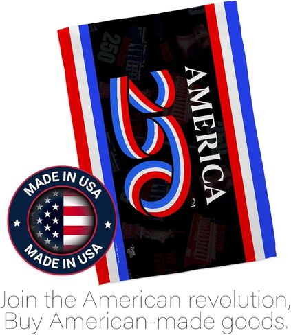 America 250 Flag Anniversary Independence Day Wall Tapestry House Banner Official Licensed Merchandise Canvas Prints Yard Sign Textile Woven Fabric Poster USA 250th Anniversary Decoration Gift in Kuwait