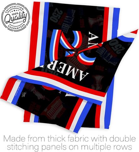 America 250 Flag Anniversary Independence Day Wall Tapestry House Banner Official Licensed Merchandise Canvas Prints Yard Sign Textile Woven Fabric Poster USA 250th Anniversary Decoration Gift in Kuwait