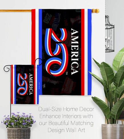 America 250 Flag Anniversary Independence Day Wall Tapestry House Banner Official Licensed Merchandise Canvas Prints Yard Sign Textile Woven Fabric Poster USA 250th Anniversary Decoration Gift in Kuwait