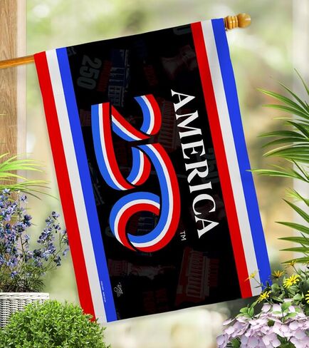 America 250 Flag Anniversary Independence Day Wall Tapestry House Banner Official Licensed Merchandise Canvas Prints Yard Sign Textile Woven Fabric Poster USA 250th Anniversary Decoration Gift in Kuwait