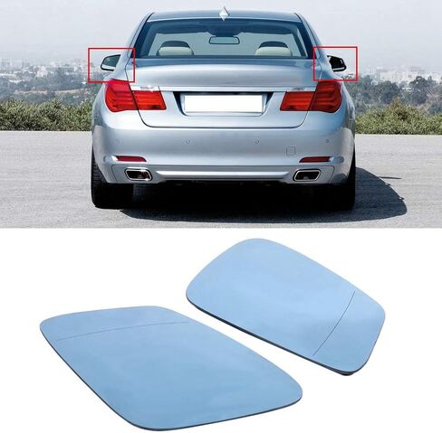 Left & Right Door Side Heated Wing Mirror Glass for BMW 5 Series F07 F10 F11 51167251583 in Kuwait