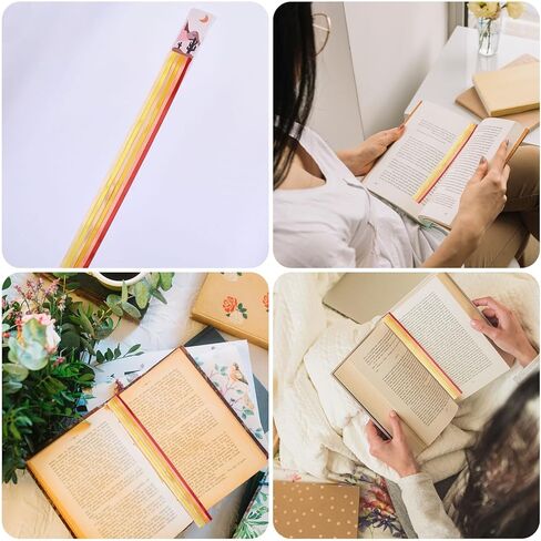 GLOBLELAND 3 Pcs Bible Ribbon Bookmarks 14.6x1.2inch Orange Scenery Artificial Leather Book Marker Colorful Ribbon Page Markers Kits for DIY Crafts Sewing for Books Readers in Kuwait