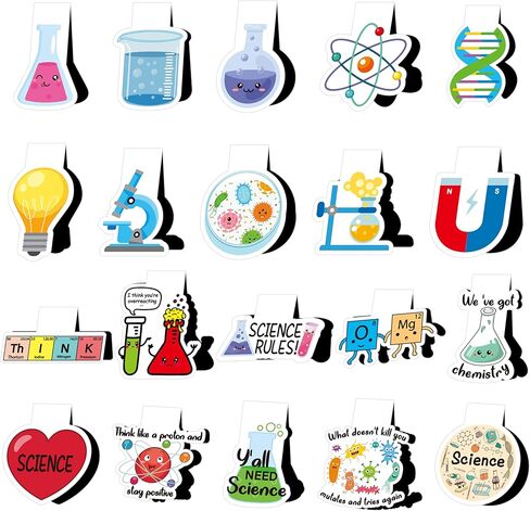 علامات مرجعية مضحكة لهدايا تقدير المعلمين - 20 قطعة من هدايا الشكر اللطيفة للمعلم، تعليم الإشارات المرجعية المغناطيسية هو عمل من أعمال القلب، علامة صفحة علامة الصفحة، اللوازم المكتبية المدرسية، حشو هدايا الحفلات in Kuwait