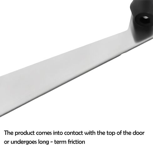 1 Pack Over Head Door Stop, Right 90 Degree Door Stop 304 Stainless Steel for Wall Mount Door Holder, Wire Drawing Process with Buffer Sound Dampening Rubber, Gate Resistor Invisible Limiter, Silver in Kuwait