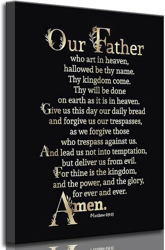 Christian Bible Canvas Wall Art Inspirational Prayer Scripture Motivational Quotes Painting Picture Wall Decor Poster Print Artwork for Living Room Bedroom Office Home Decoration in Saudi Arabia