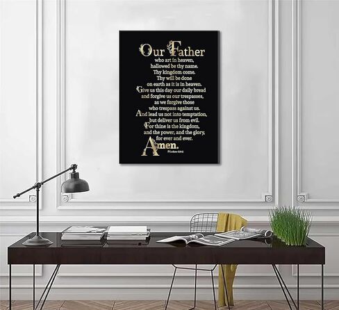 Christian Bible Canvas Wall Art Inspirational Prayer Scripture Motivational Quotes Painting Picture Wall Decor Poster Print Artwork for Living Room Bedroom Office Home Decoration in Saudi Arabia