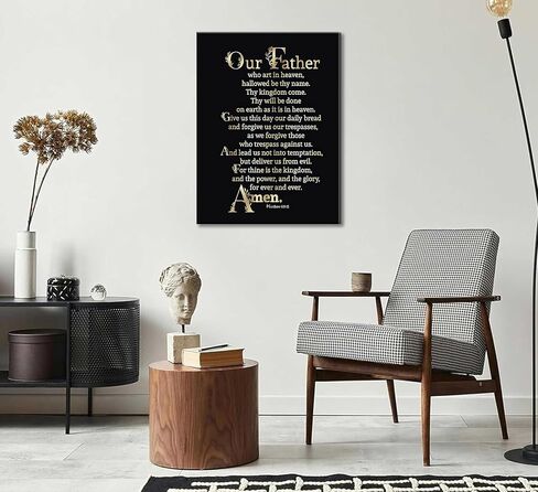 Christian Bible Canvas Wall Art Inspirational Prayer Scripture Motivational Quotes Painting Picture Wall Decor Poster Print Artwork for Living Room Bedroom Office Home Decoration in Saudi Arabia
