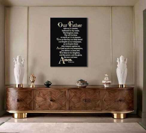 Christian Bible Canvas Wall Art Inspirational Prayer Scripture Motivational Quotes Painting Picture Wall Decor Poster Print Artwork for Living Room Bedroom Office Home Decoration in Saudi Arabia