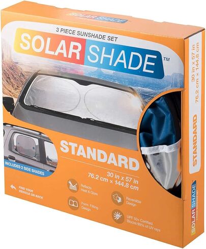 TYPE S Windshield Silver Foil Sunshade 3-Piece Kit (Standard) in Kuwait