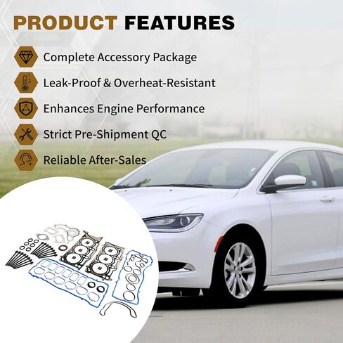 3.6L HS26541PT Head Gasket Set & Bolts Kit Compatible with Dodge Charger/Durango/Grand Caravan Journey 2011-2016 Jeep Grand Cherokee Wrangler Chrysler 200 300 Ram 1500 2500 3.6L Pentastar V6 in Kuwait