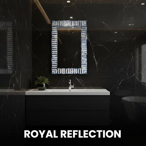 Bone Inlay Mirror Frame Handcrafted Decorative Wall Mirror Frame for Living Room, Bedroom or Entryway Elegant Bohemian Home Décor Accent in Saudi Arabia
