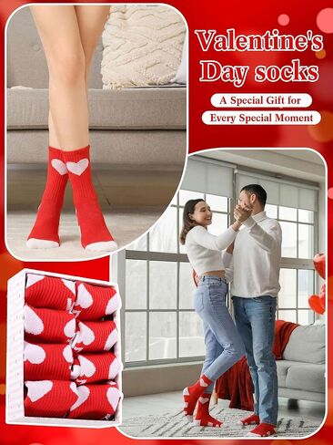 12/24 Pairs Valentine's Day Football Socks for Men Women Crew Socks Football Sports Sock for Volleyball Sport in Saudi Arabia