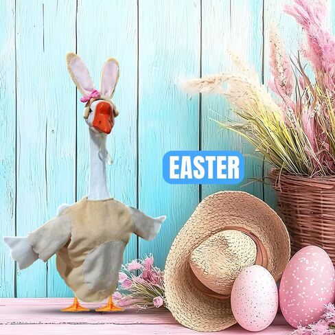 8 Set Porch Goose Outfits, Seasonal Holiday Summer Fall Halloween Christmas Thanksgiving Day Valentine Goose Clothes for 23" Cement Statue Patio Outdoor Decoration, Yard Goose Outfits in Kuwait