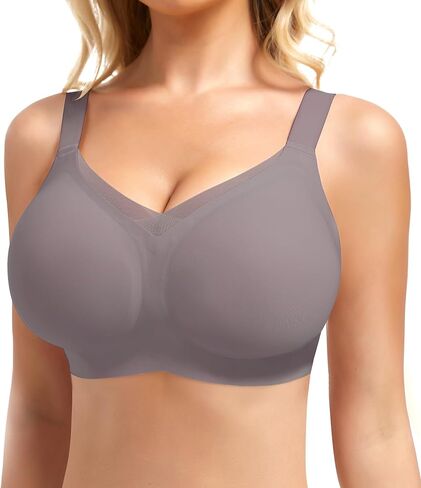 Bras for Women N Neck Mesh Support Wireless Push Up Bras Jelly Bras Everyday Bras Comfortable Bras in Saudi Arabia