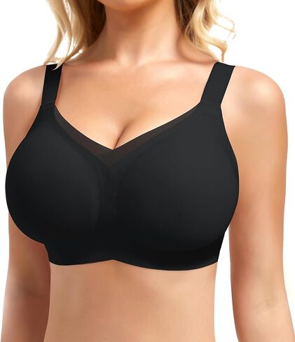 Bras for Women N Neck Mesh Support Wireless Push Up Bras Jelly Bras Everyday Bras Comfortable Bras in Saudi Arabia