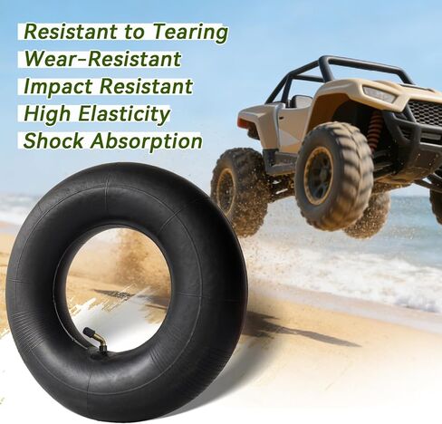 2-Pack 13x4.00-6 Inner Tube, Bent/Angled Valve Stem - Fits 13x4.00-6 4.10/3.50-6, for Garden Tractor, Riding Lawn Mower and Snow Blower in Kuwait