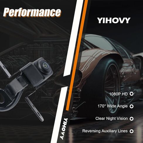 Rear View Backup Camera Park Assist Camera 284F1-6FL0A fit for Nissan Rogue 2016 2017 2018 2019 16 17 18 19, 284F16FL0A, 284F16FL1A (1) in Kuwait