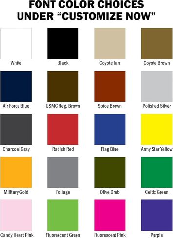 Custom 2 Line Morale Name Tapes with Border, 30 Plus Fabrics. in Kuwait