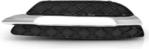 غطاء خفيف للضباب PIT66 غطاء خفيف للجري أثناء النهار متوافق مع Benz C250 C300 C350 2012-2015، نموذج مناسب W/O AMG & Sport Package 2048803224، 2048803324، MB1038117، MB1039117 كروم أسود in Saudi Arabia